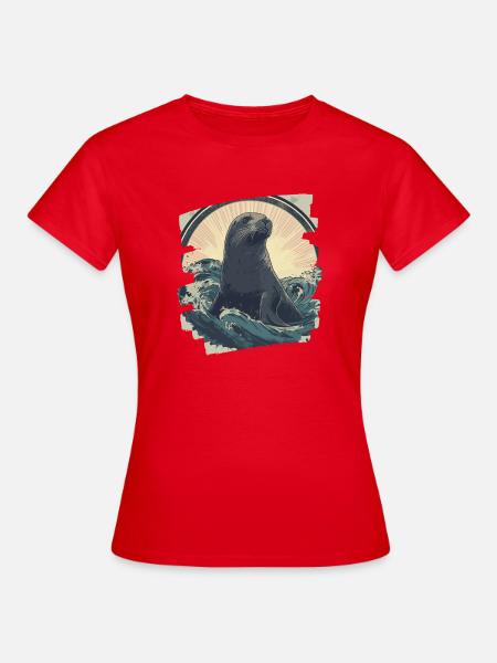 Robbe - Frauen T-Shirt - Rot