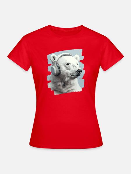 Eisbär - Frauen T-Shirt - Rot