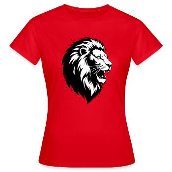 Mad Leon - Women's T-Shirt - red - Front - AI Model Female 172 dark (172cm)