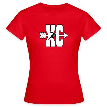 CROSS-COUNTRY XC - T-shirt Femme - rouge - Devant - AI Model Female 172 dark (172cm)