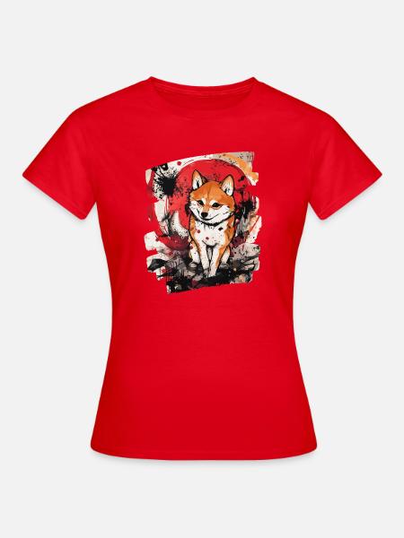 Shiba Inu - Frauen T-Shirt - Rot