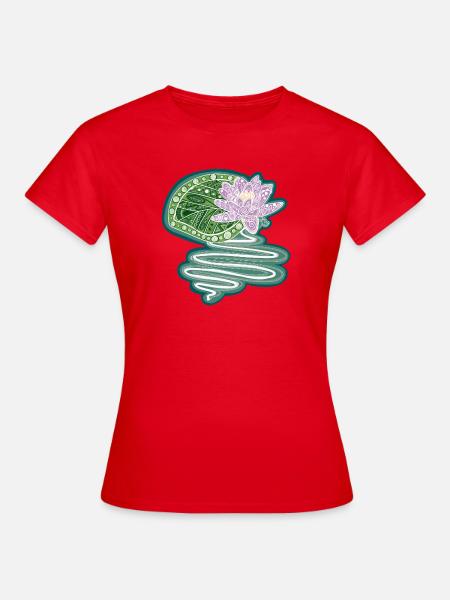 Seerose - Frauen T-Shirt - Rot