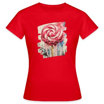Sucette sucette bonbons bonbons - T-shirt Femme - rouge - Devant - AI Model Female 172 dark (172cm)