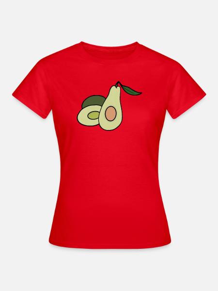Delicious Fruit Avocado - Women's T-Shirt - red