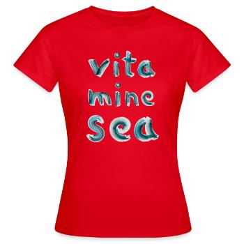 Vitamins Sea - Women's T-Shirt - red - Front - AI Model Female 172 dark (172cm)