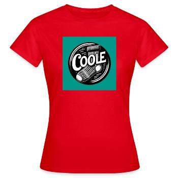 Coole Socke Socken und lustiger Spruch - Frauen T-Shirt - Rot - Vorne - AI Model Female 172 dark (172cm)