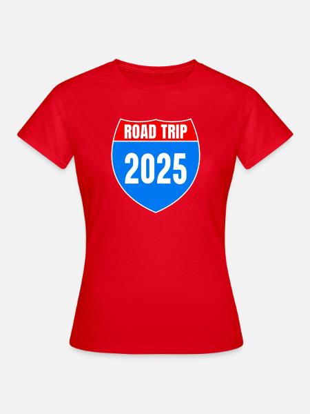 Road Trip 2025 Summer Vacation - Women's T-Shirt - red