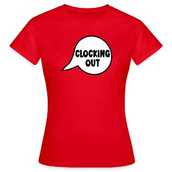 TRAVAIL DE POINTAGE - T-shirt Femme - rouge - Devant - AI Model Female 172 dark (172cm)
