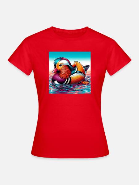 Mandarinente - Frauen T-Shirt - Rot