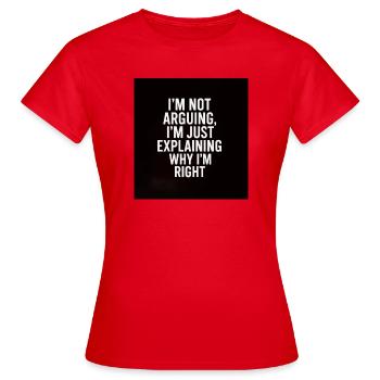 komisch - Frauen T-Shirt - Rot - Vorne - AI Model Female 172 dark (172cm)