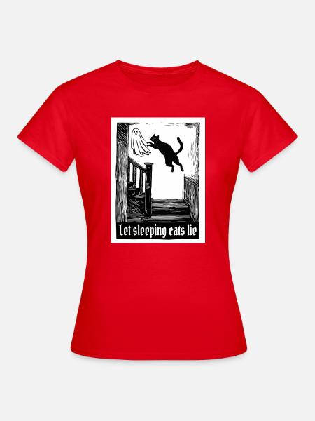 Let sleeping cats lie - Frauen T-Shirt - Rot