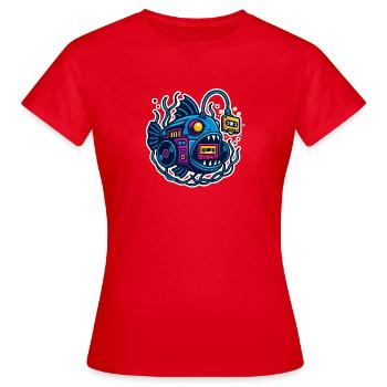 Mixtape Frogfish - Women's T-Shirt - red - Front - AI Model Female 172 dark (172cm)