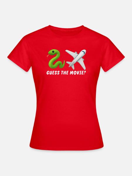 Errate den Film Lustig Humorvoll - Frauen T-Shirt - Rot