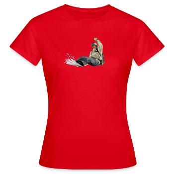Freeriders - Women's T-Shirt - red - Front - AI Model Female 172 dark (172cm)