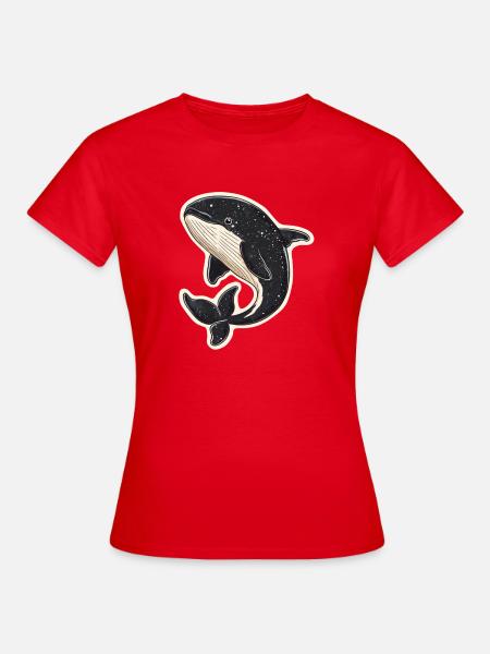Wal - Frauen T-Shirt - Rot