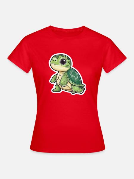 Schildkröte - Frauen T-Shirt - Rot