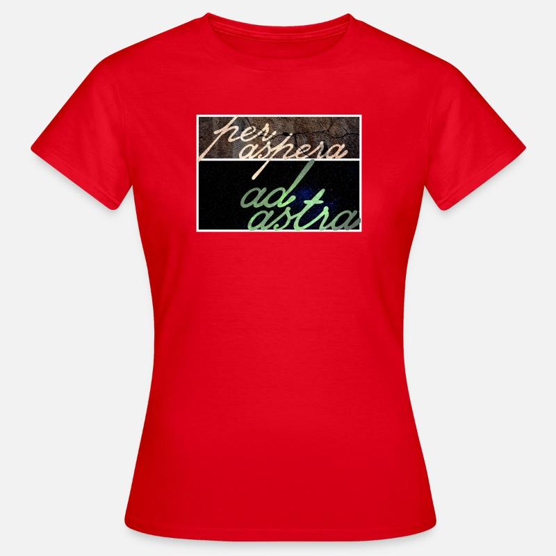 Per Aspera Ad Astra - Women's T-Shirt - red
