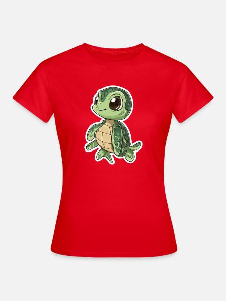 Schildkröte - Frauen T-Shirt - Rot