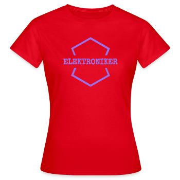 Electronics - Women's T-Shirt - red - Front - AI Model Female 172 dark (172cm)