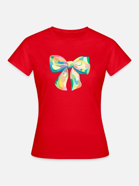 Happy Bow - Frauen T-Shirt - Rot