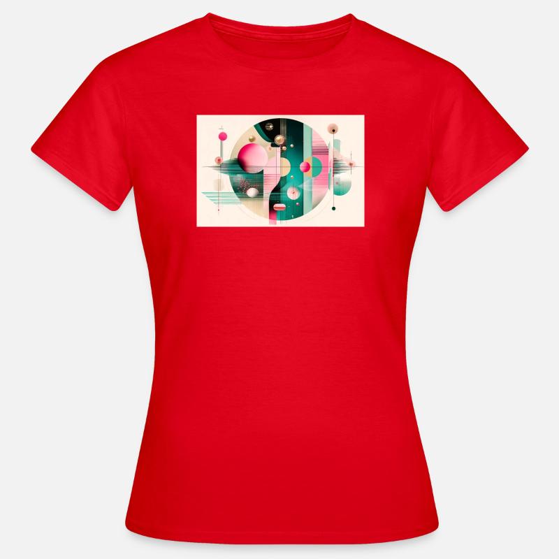 Abstract composition with chromatic flight - Women's T-Shirt - red