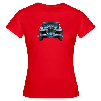 voitures anciennes - T-shirt Femme - rouge - Devant - AI Model Female 172 dark (172cm)