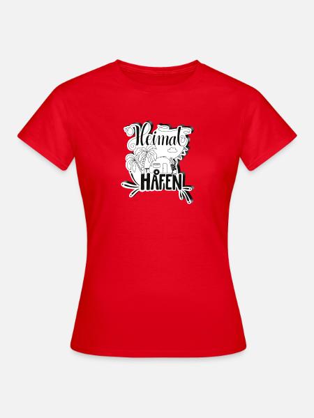 Camping Heimathafen - Frauen T-Shirt - Rot