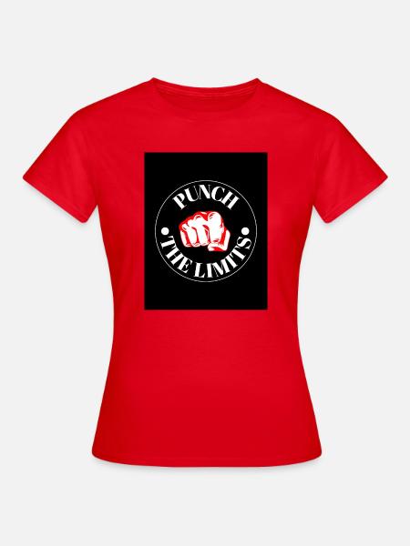 Punch the Limits Emblem - Frauen T-Shirt - Rot