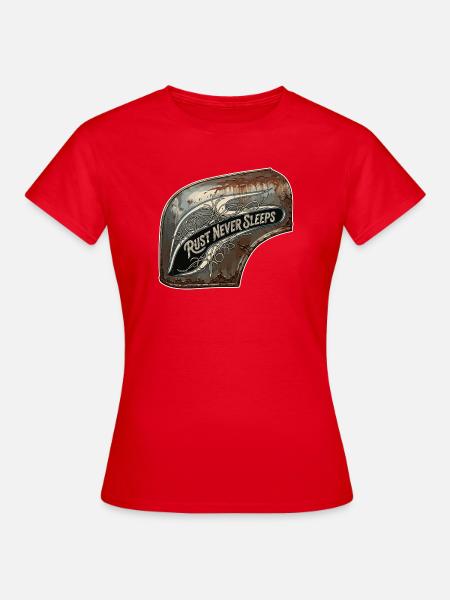 Rost nie schläft Metallkunst - Frauen T-Shirt - Rot