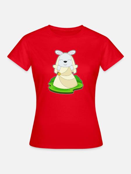 Hase Braut Schleier Hochzeit - Frauen T-Shirt - Rot