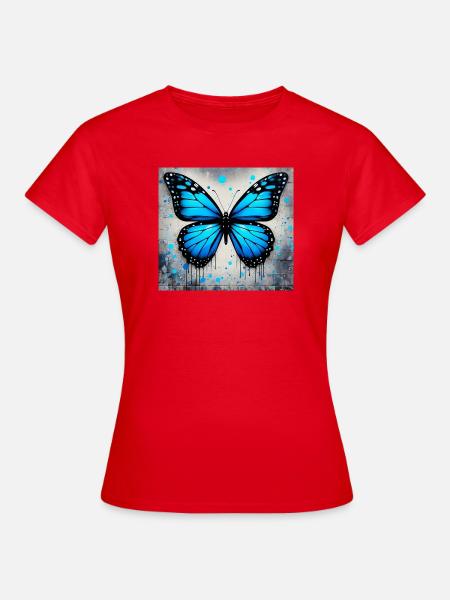 Schmetterling - Frauen T-Shirt - Rot