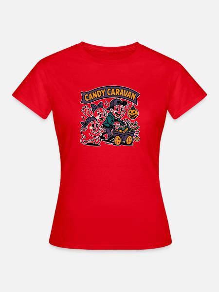 Candy Caraval Halloween Design - Frauen T-Shirt - Rot