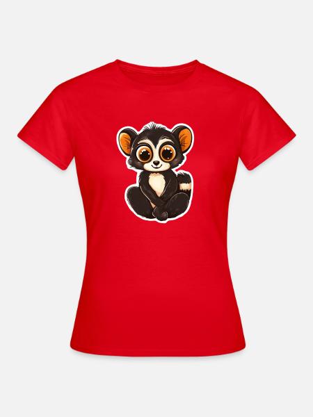 Lemur - Frauen T-Shirt - Rot