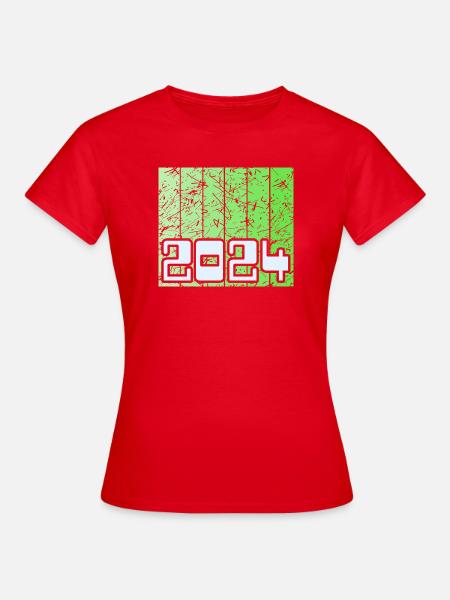 2024 - Frauen T-Shirt - Rot