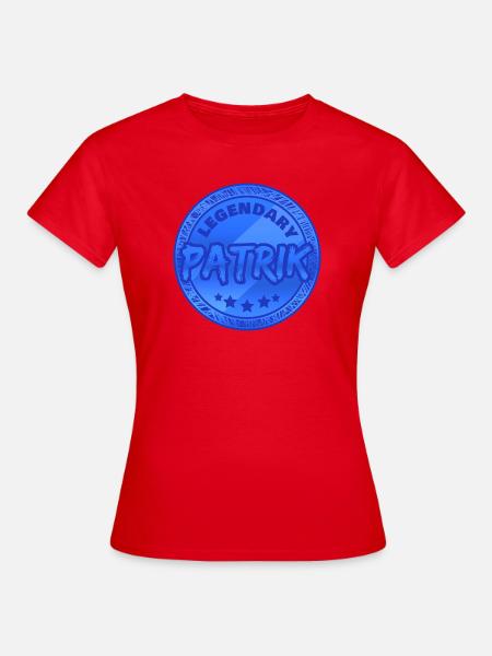 Geschenk für Patrik - Frauen T-Shirt - Rot