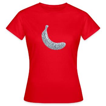 Snow Frost Diamond Banana - Women's T-Shirt - red - Front - AI Model Female 172 dark (172cm)