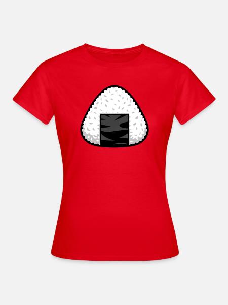 Onigiri-Reis - Frauen T-Shirt - Rot