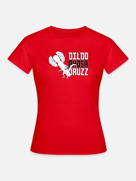 Ironisches Dinosaurier T-Shirt Junggesellenabschied - Frauen T-Shirt - Rot
