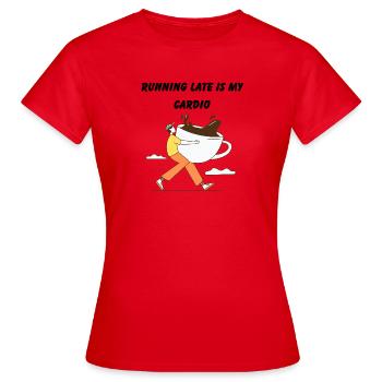 Express-Kaffee für jeden Anlass - Frauen T-Shirt - Rot - Vorne - AI Model Female 172 dark (172cm)