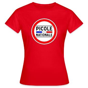Picole Nationale nouveau design - T-shirt Femme - rouge - Devant - AI Model Female 172 dark (172cm)