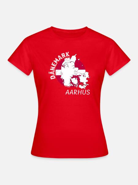 Aarhus - Frauen T-Shirt - Rot