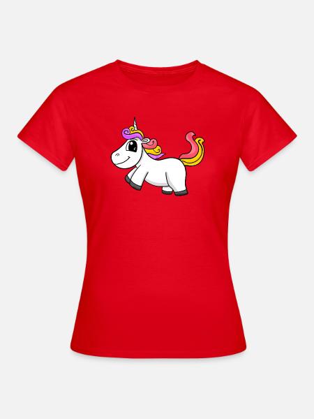 Magisches Einhorn - Frauen T-Shirt - Rot