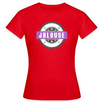  graphisme avec inscription Jalouse - T-shirt Femme - rouge - Devant - AI Model Female 172 dark (172cm)