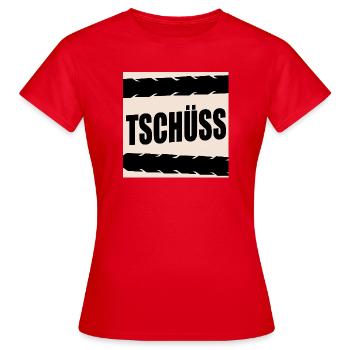 GOODBYE BYE BIKE CYCLISTS - Women's T-Shirt - red - Front - AI Model Female 172 dark (172cm)