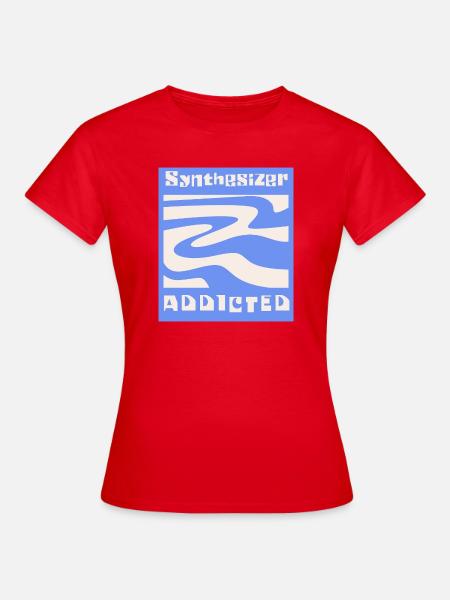 Synthesizer addicted Synth Modular - Frauen T-Shirt - Rot