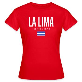 La Lima Honduras Honduraner - Frauen T-Shirt - Rot - Vorne - AI Model Female 172 dark (172cm)