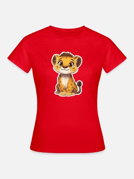 Löwe - Frauen T-Shirt - Rot