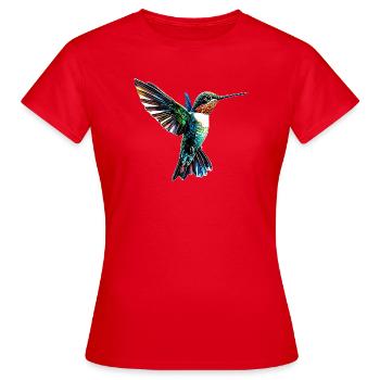 Colibri Colibri Colibri Oiseau Colibris Colibri mignon - T-shirt Femme - rouge - Devant - AI Model Female 172 dark (172cm)