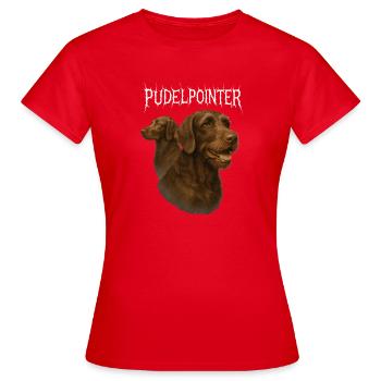 Poodle Pointer - Women's T-Shirt - red - Front - AI Model Female 172 dark (172cm)