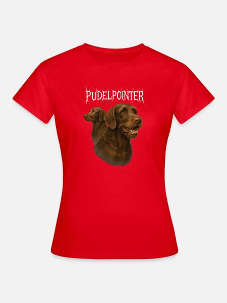 Pudelpointer - Frauen T-Shirt - Rot